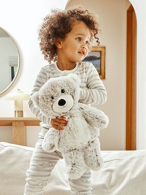 WARMIES Microwavable Plush Grey Teddy Bear Soft Toy for Kids